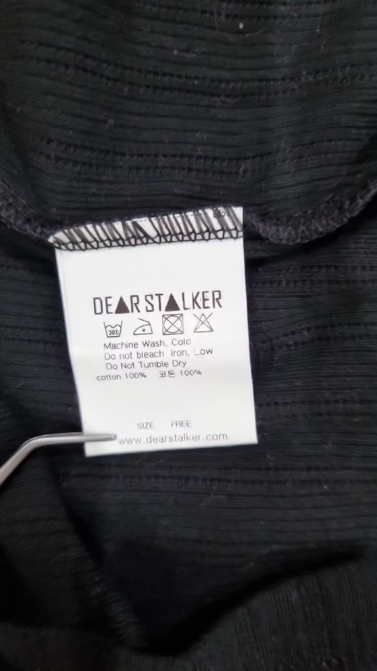 디어스토커(DEARSTALKER) 긴소매 티셔츠 FREE