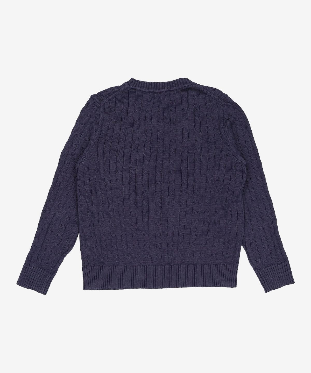 예일(YALE) [100% COTTON] 우먼즈 헤리티지 댄 케이블 니트 네이비 M