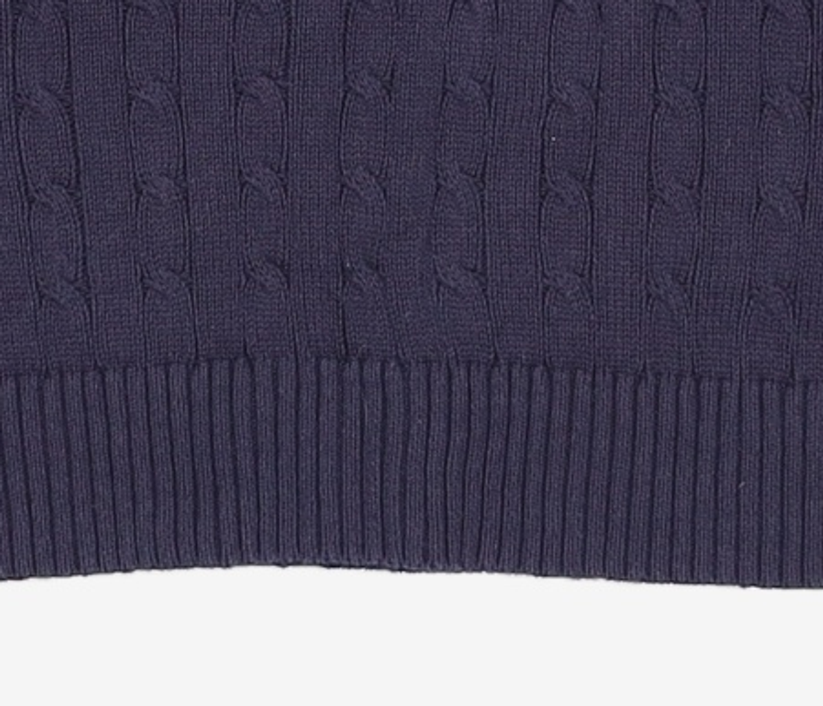 예일(YALE) [100% COTTON] 우먼즈 헤리티지 댄 케이블 니트 네이비 M