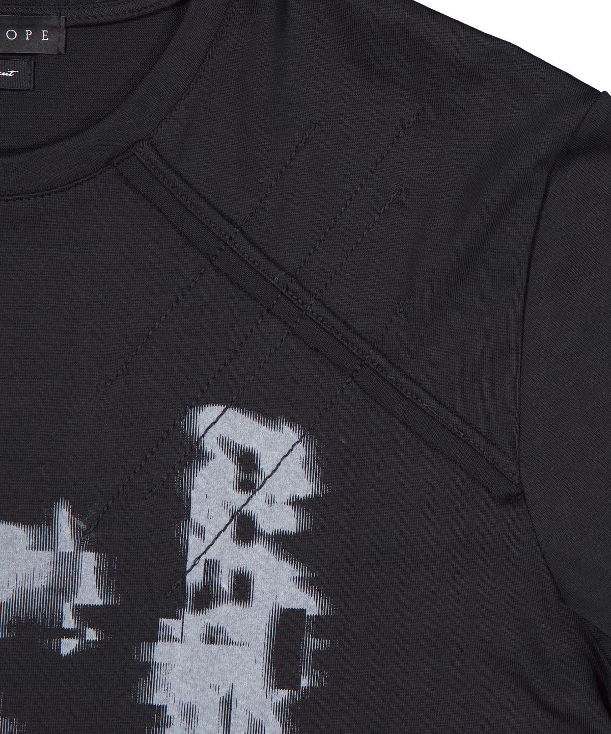 래크로프(LACKROPE) OVERSIZED GRAPHIC T-SHIRT - BLACK