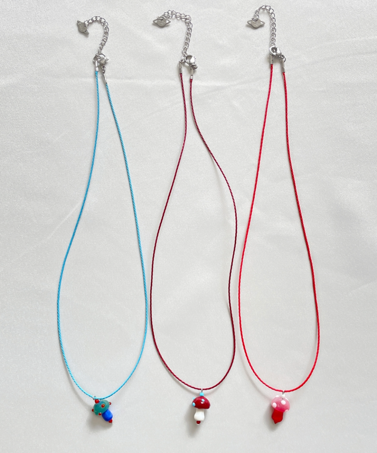 판타스틱 플래닛(FANTASTIC PLANET) mini mushroom string necklace (3colors)