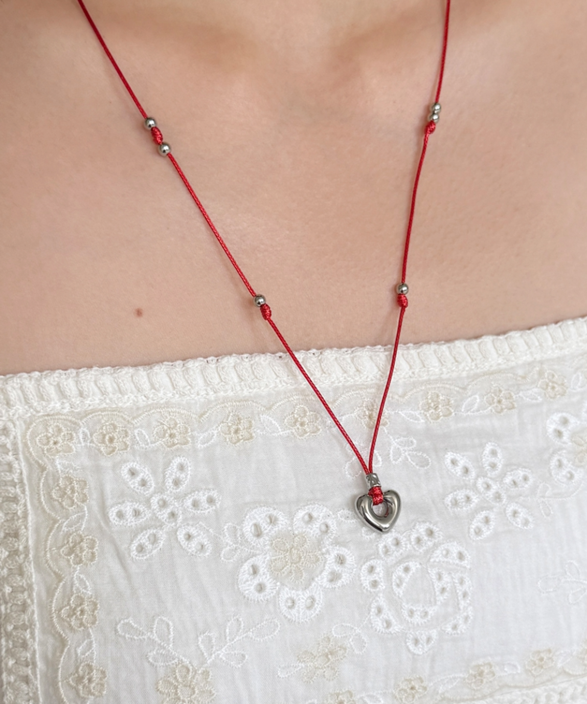 판타스틱 플래닛(FANTASTIC PLANET) heart doughnut string necklace (7colors)
