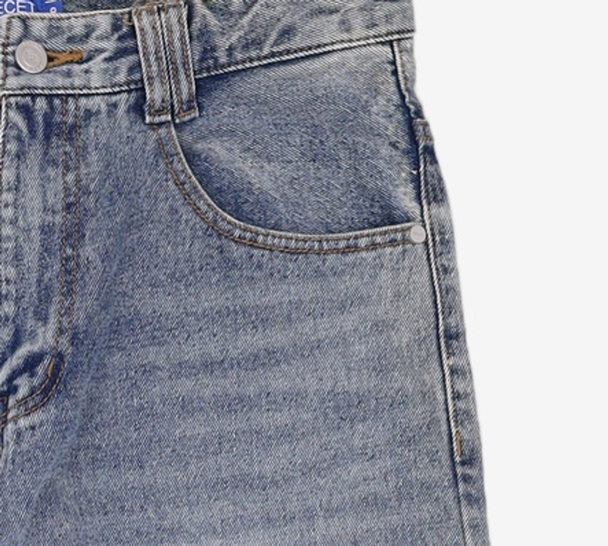 데케트(DECET) Mid Rise Wide Jeans DCPT027BlueCenter 30