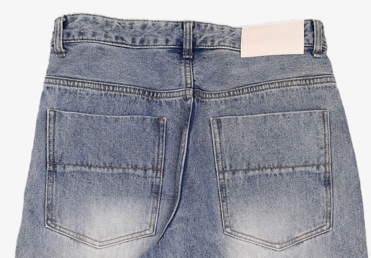 데케트(DECET) Mid Rise Wide Jeans DCPT027BlueCenter 30
