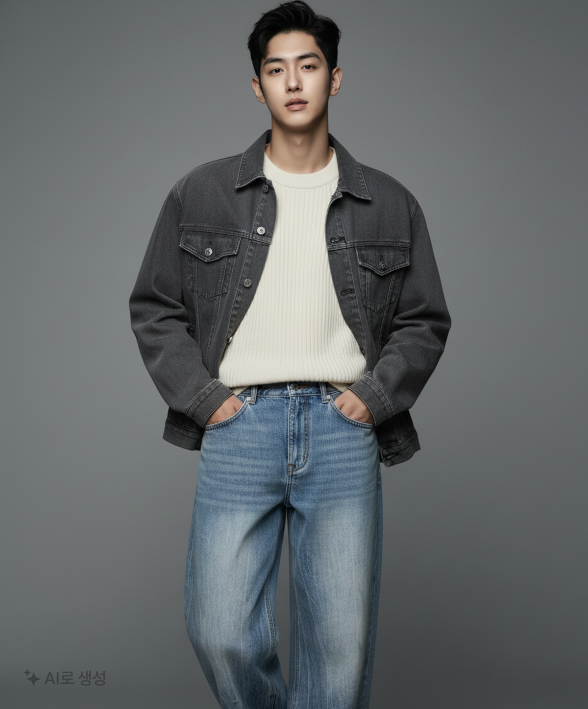 데케트(DECET) Mid Rise Wide Jeans DCPT027BlueCenter 30