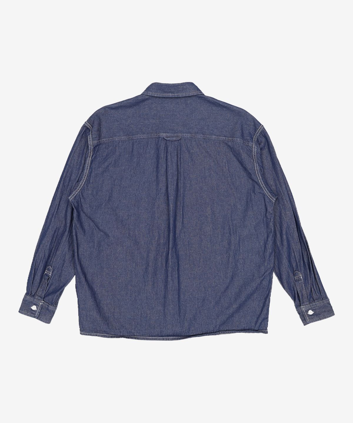 그루브라임(GROOVE RHYME) DECENT DENIM SHIRTS (DARK BLUE) [LRSFCSD763M] M