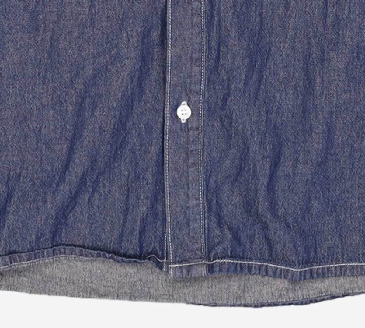 그루브라임(GROOVE RHYME) DECENT DENIM SHIRTS (DARK BLUE) [LRSFCSD763M] M
