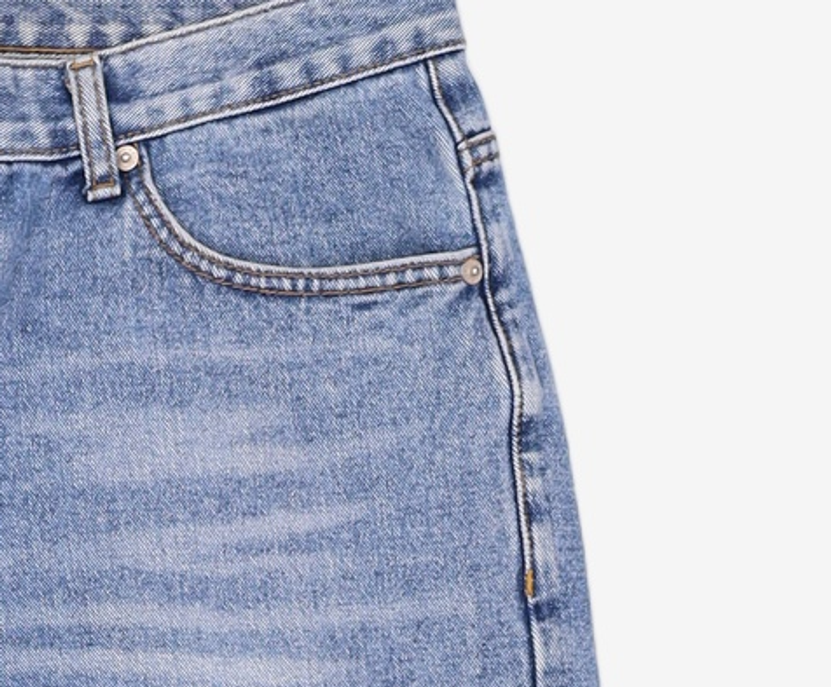 덴메이드(DENMADE) (WOMEN) DEN0461 Vintage Mid Blue Wide Jeans XL