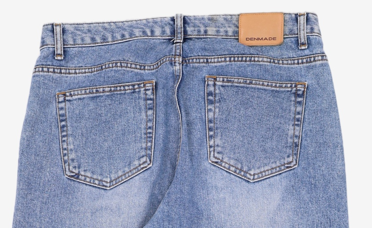 덴메이드(DENMADE) (WOMEN) DEN0461 Vintage Mid Blue Wide Jeans XL