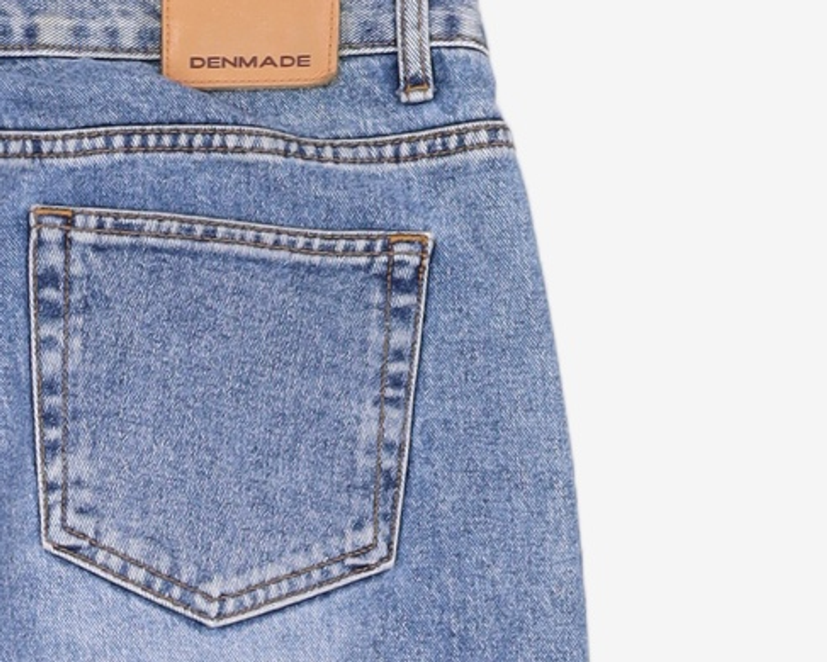 덴메이드(DENMADE) (WOMEN) DEN0461 Vintage Mid Blue Wide Jeans XL