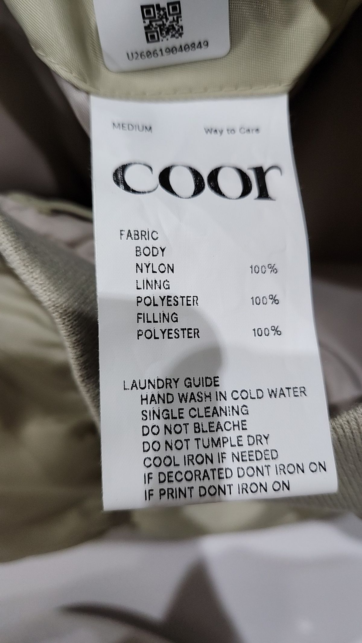 쿠어(COOR) 항공 점퍼/블루종/MA-1