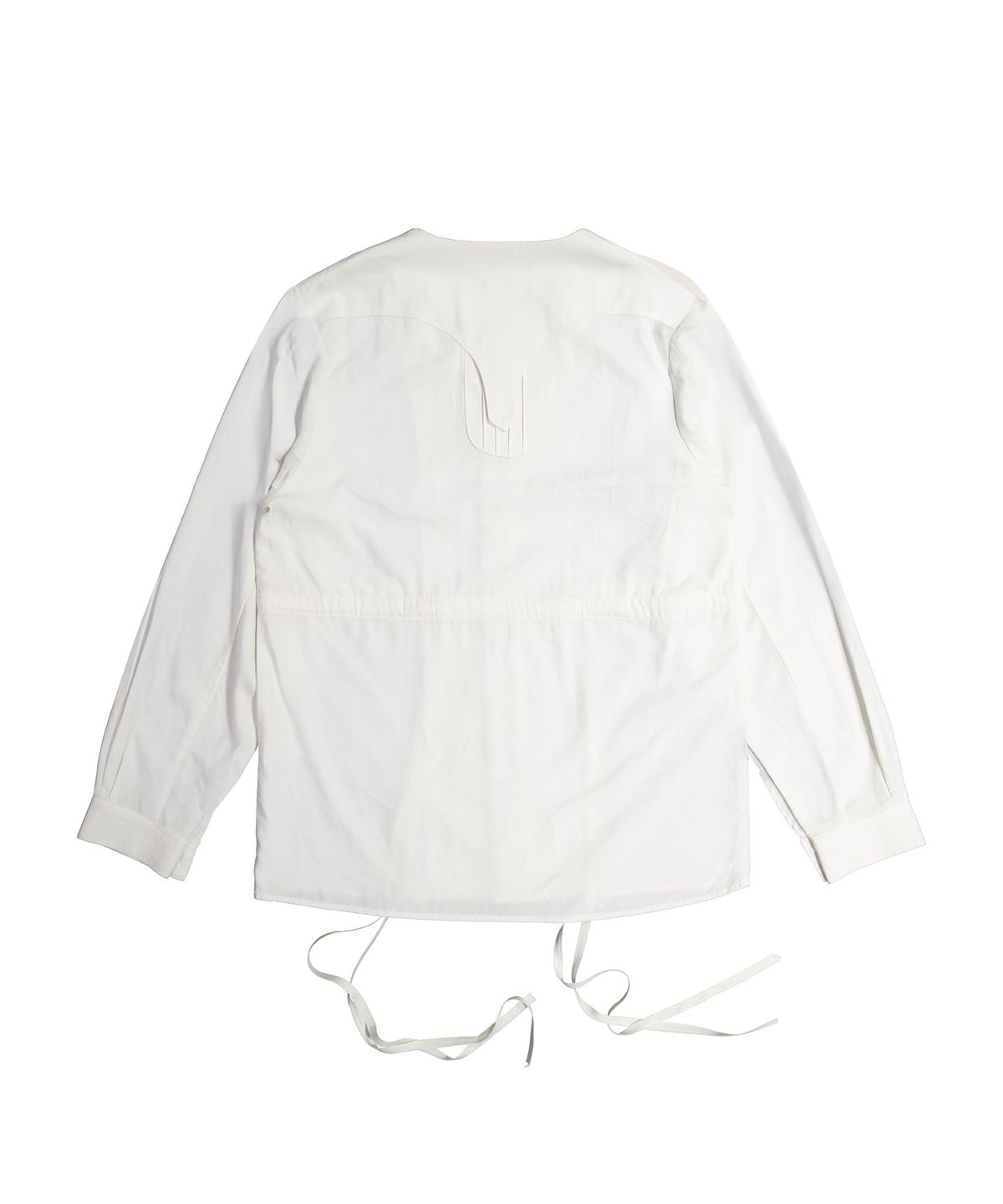 래크로프(LACKROPE) TIE TUNIC SHIRT - WHITE