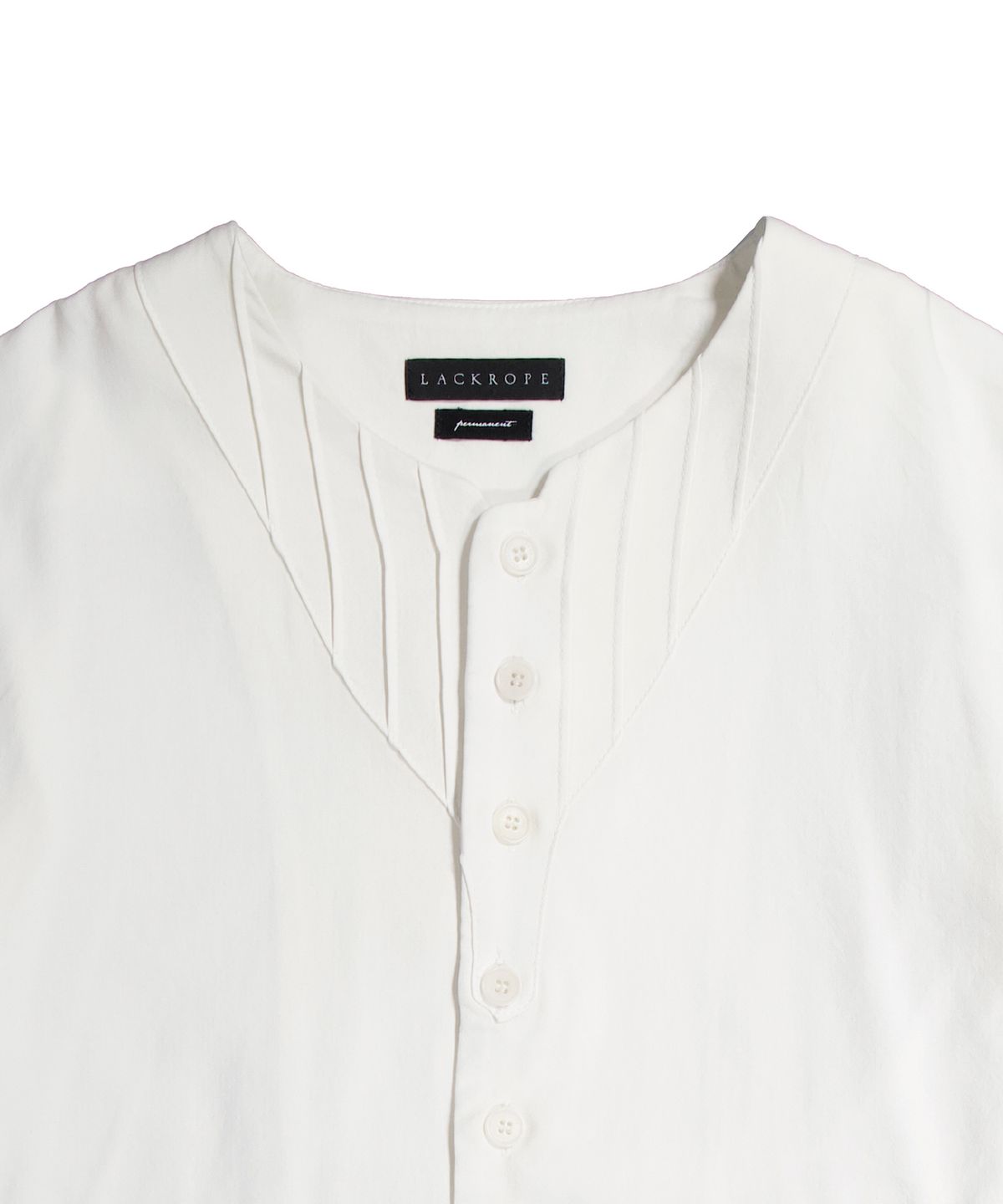 래크로프(LACKROPE) TIE TUNIC SHIRT - WHITE