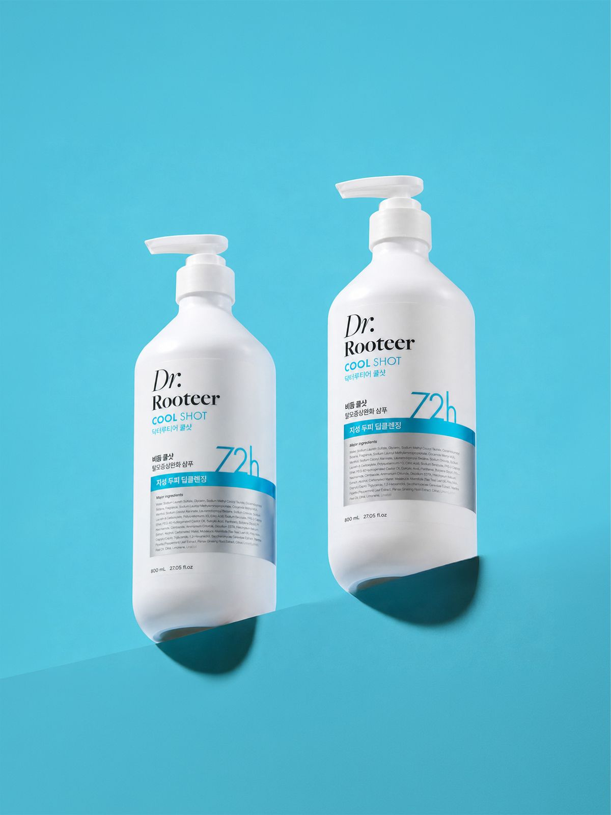 케라시스(KERASYS) 닥터루티어 비듬 쿨샷 탈모증상완화 샴푸 쿨멘솔 800ml 2개