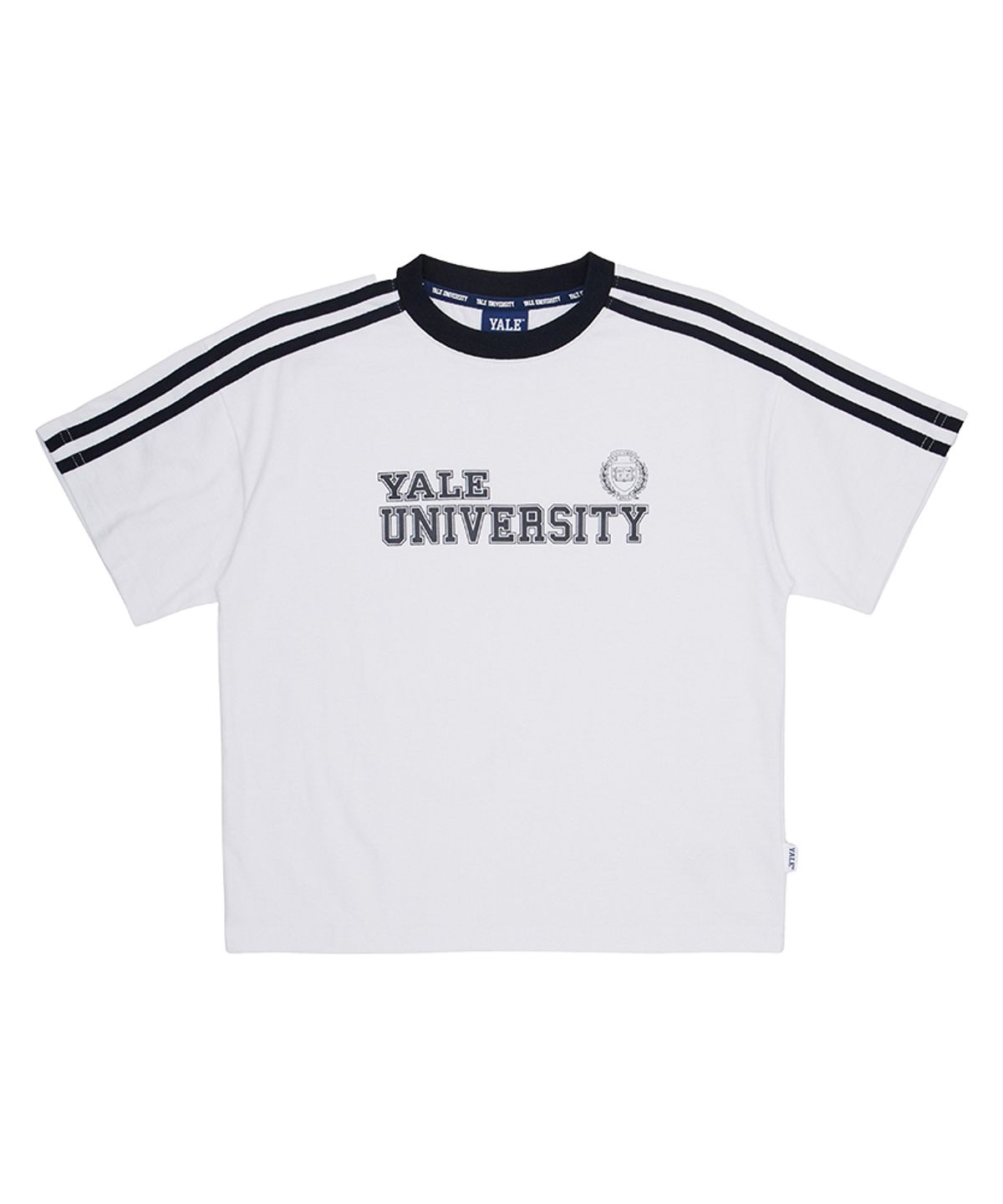 예일키즈(YALE KIDS) 예일 라인 포인트 반팔 티셔츠 A5M018