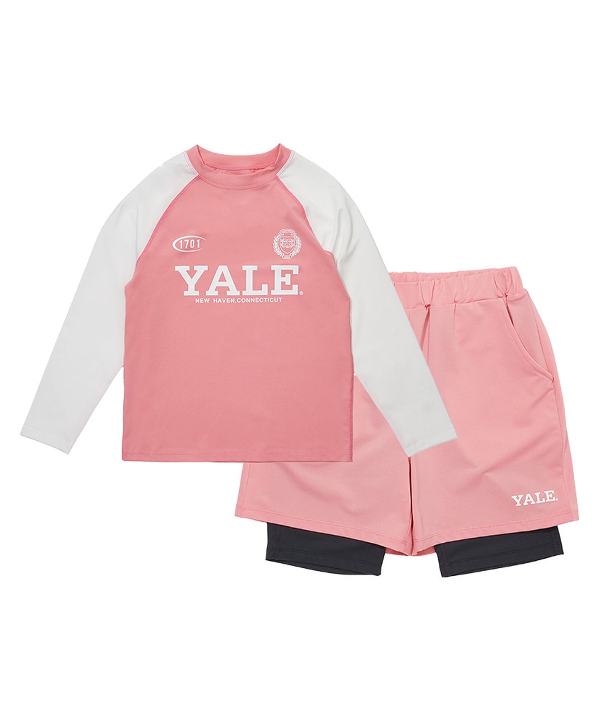 예일키즈(YALE KIDS) 예일 에센셜 래쉬가드 셋업 A5M045