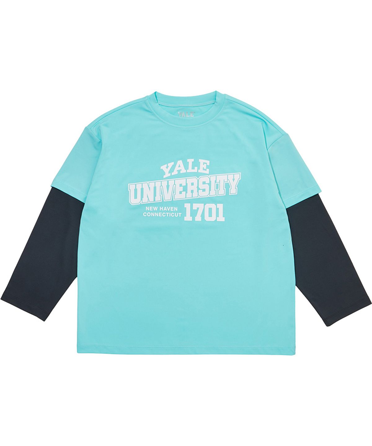 예일키즈(YALE KIDS) 솔리드 유니버시티 아쿠아 래쉬가드 티셔츠 A5M040