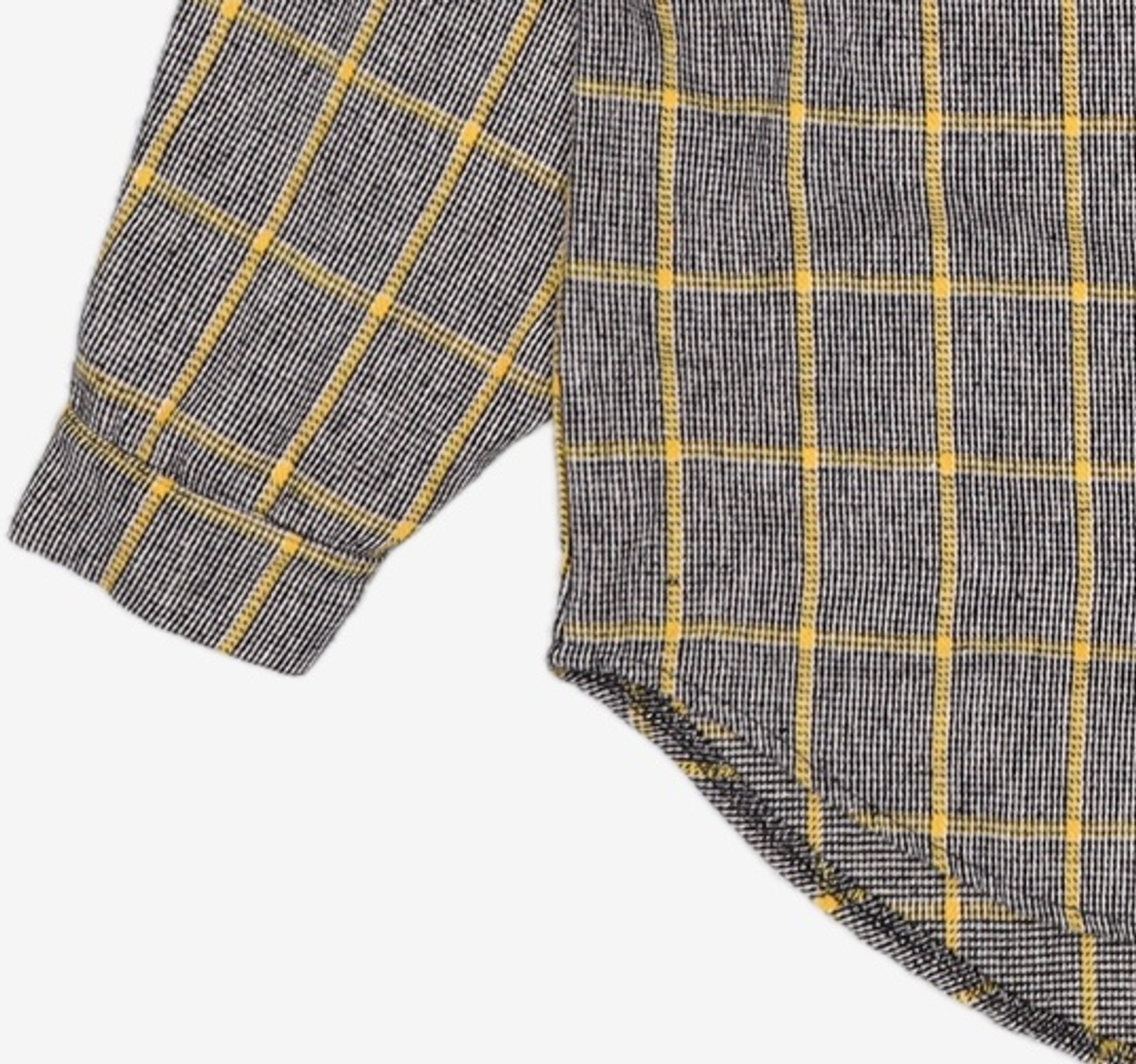 어드바이저리(ADVISORY) Wool Check Oversize Shirts - Yellow M