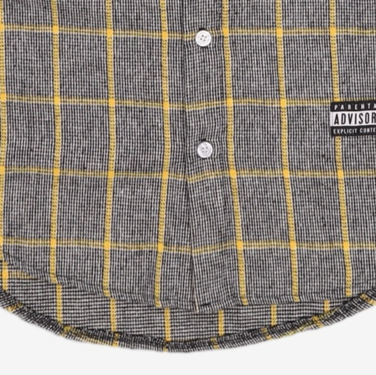 어드바이저리(ADVISORY) Wool Check Oversize Shirts - Yellow M