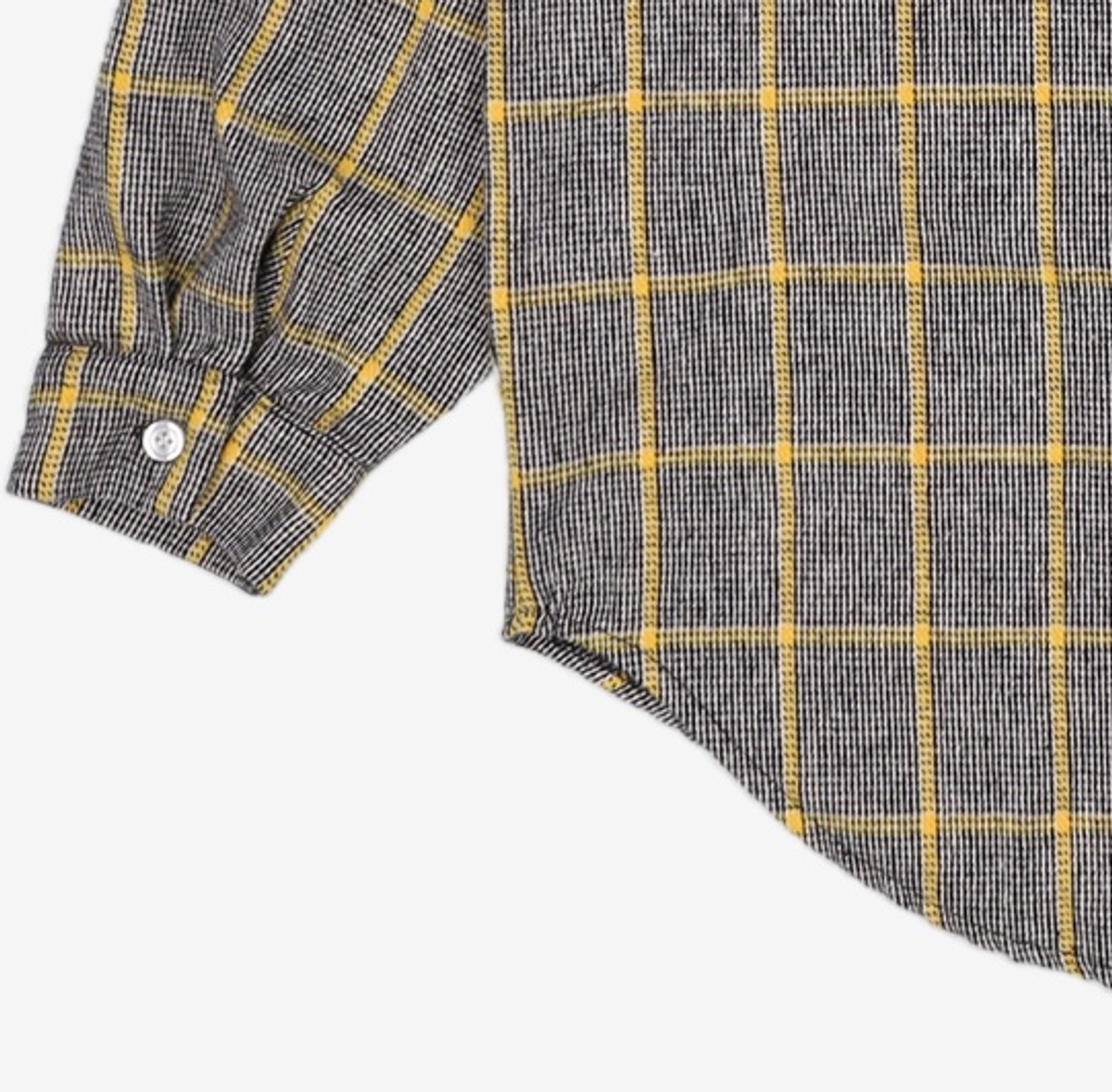 어드바이저리(ADVISORY) Wool Check Oversize Shirts - Yellow M