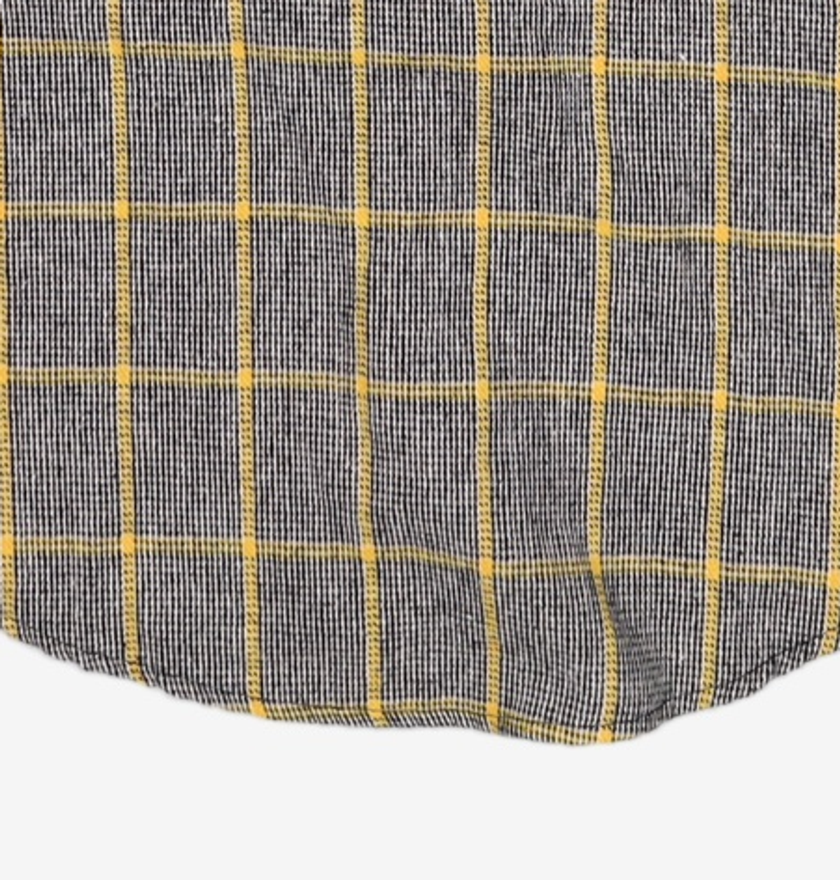 어드바이저리(ADVISORY) Wool Check Oversize Shirts - Yellow M