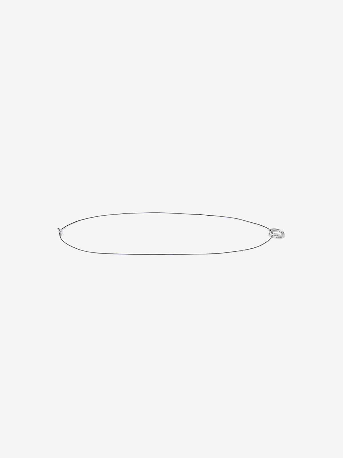 바운더리(BOUNDARY) METAL RING B-LOGO KNOTTED NECKLACE_B261PHJ007