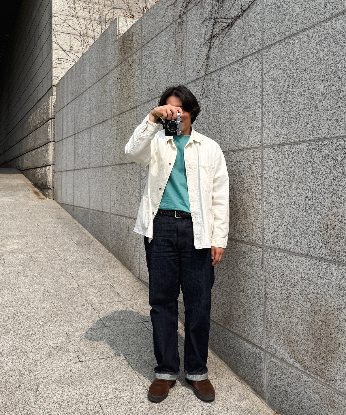 유나이티드 애슬(UNITED ATHLE) 베이직 무지 반팔 티셔츠_헤이지 그린
