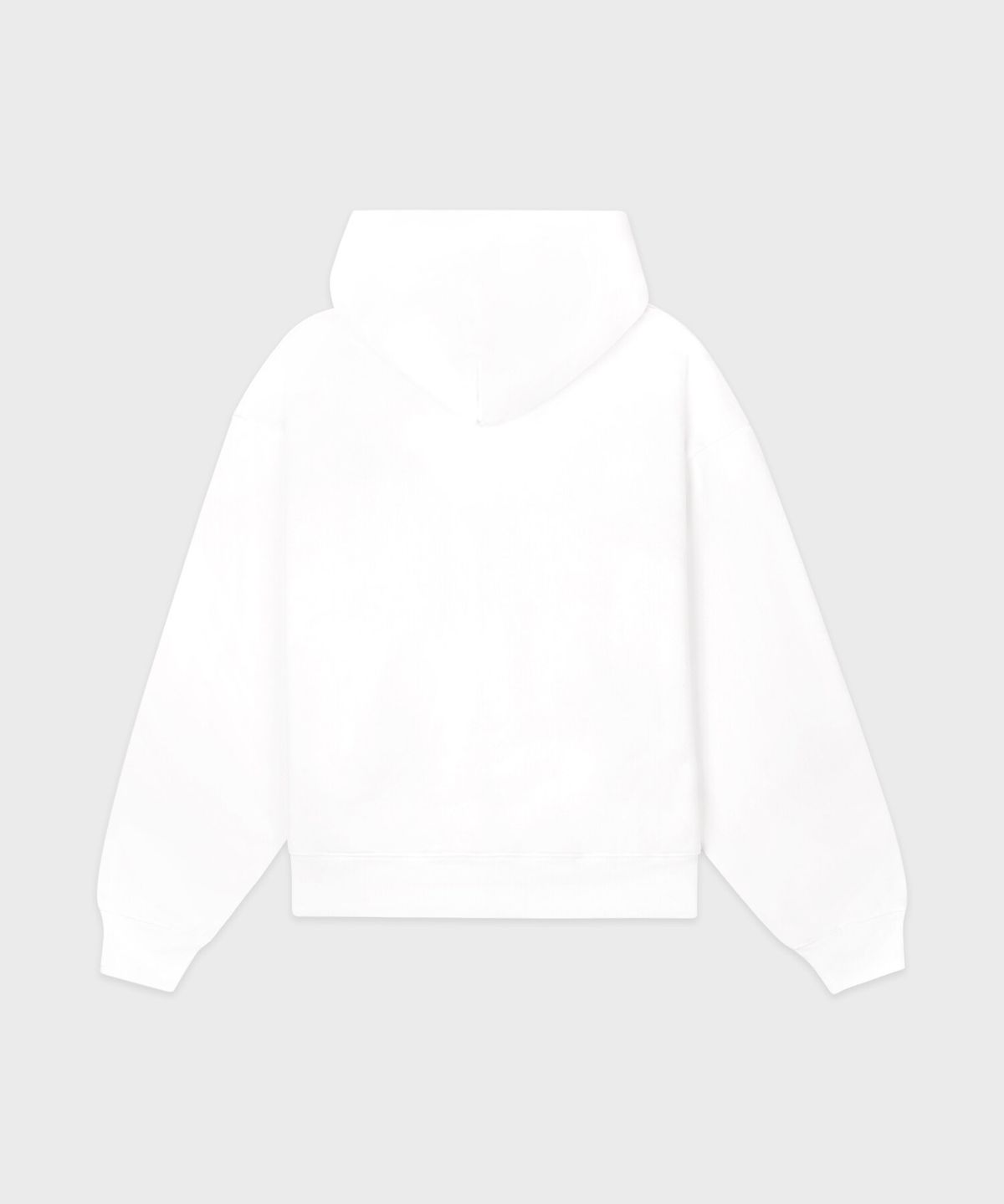 스포티앤리치(SPORTY&RICH) [공식] 스포티앤리치 세리프 로고 자수 집업 후디 남여공용 - 화이트 R265AUW012