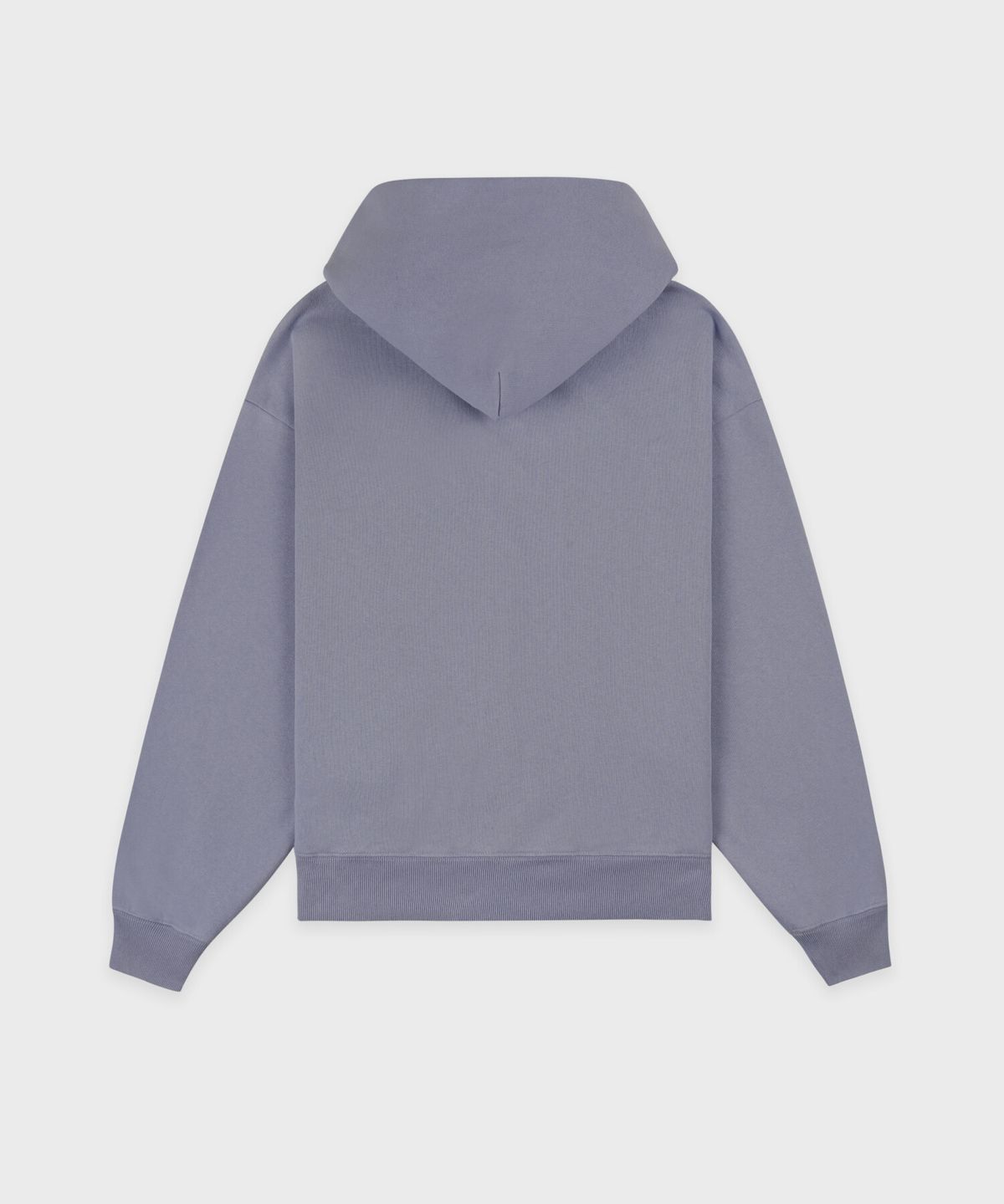 스포티앤리치(SPORTY&RICH) 세리프 로고 자수 집업 후드 남여공용 - 페이디드 인디고 R265AUW009