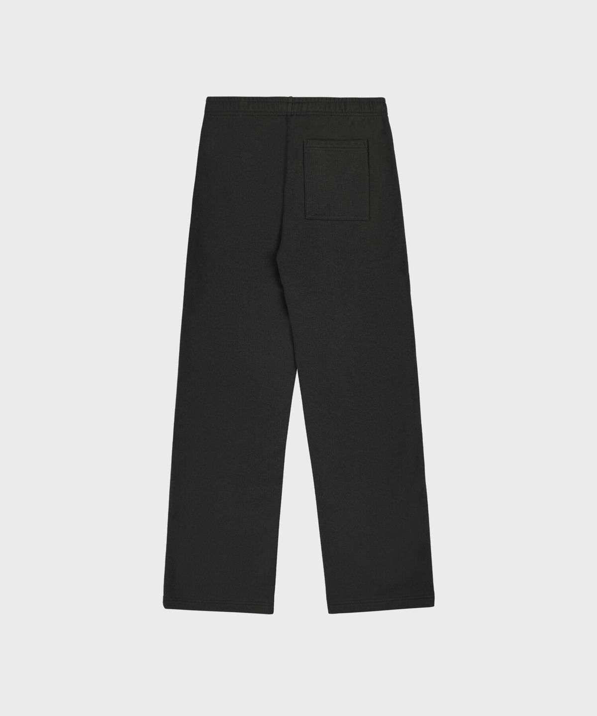스포티앤리치(SPORTY&RICH) 세리프 로고 자수 와이드 스웻팬츠 남여공용 - 페이디드 블랙 R265AUP004