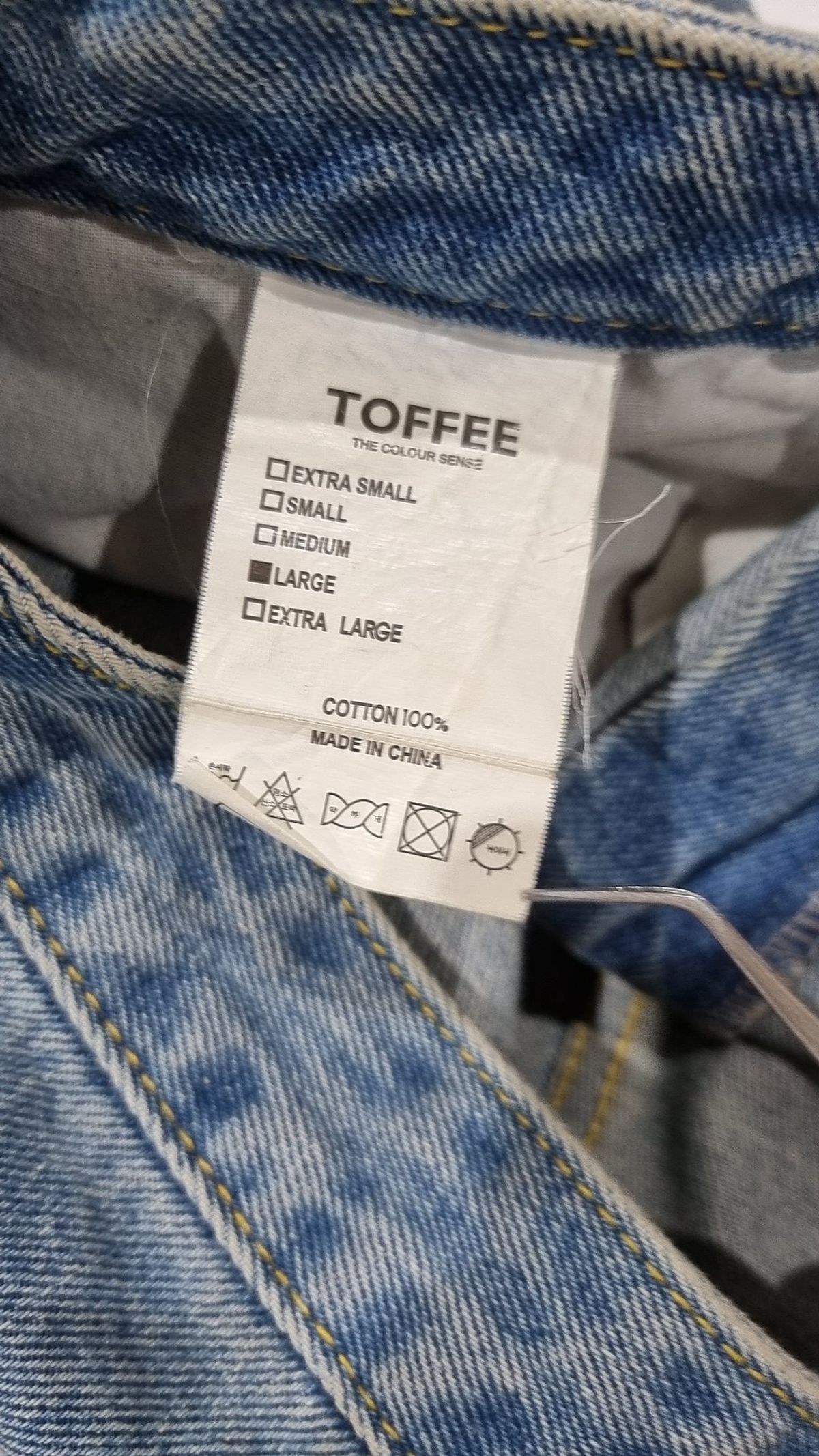 토피(TOFFEE) 청/데님 팬츠 L