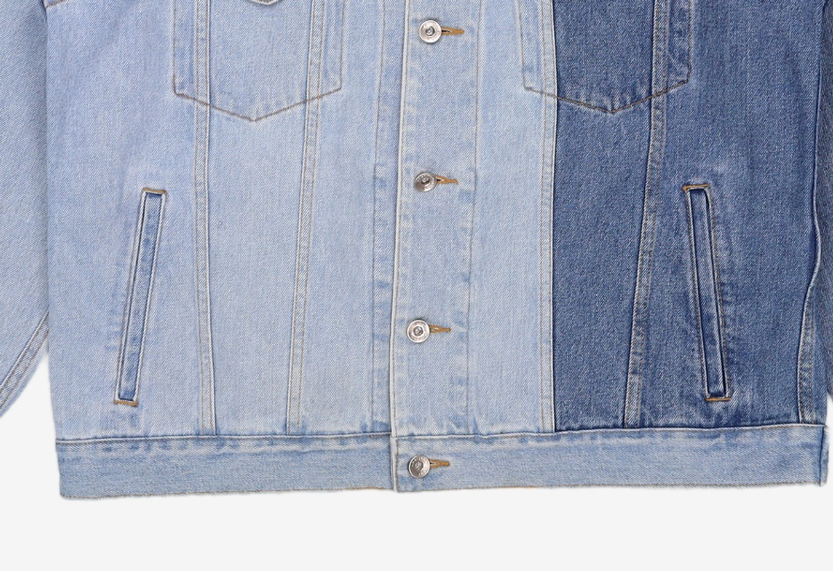 커스텀멜로우(CUSTOMELLOW) patch denim trucker _CWUAS21281BUX 105
