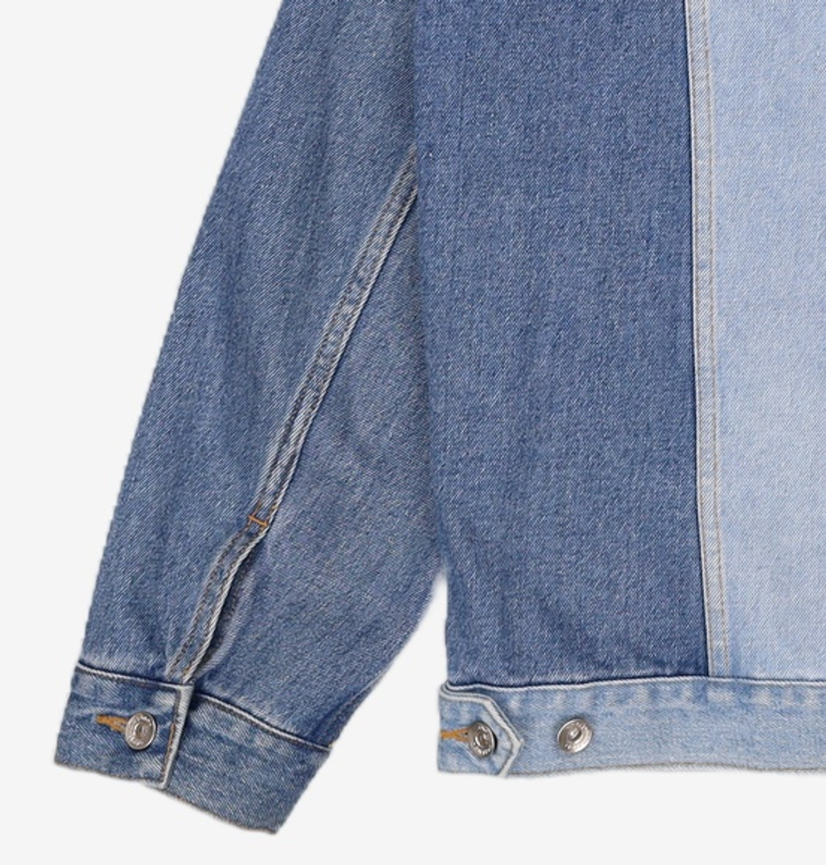 커스텀멜로우(CUSTOMELLOW) patch denim trucker _CWUAS21281BUX 105