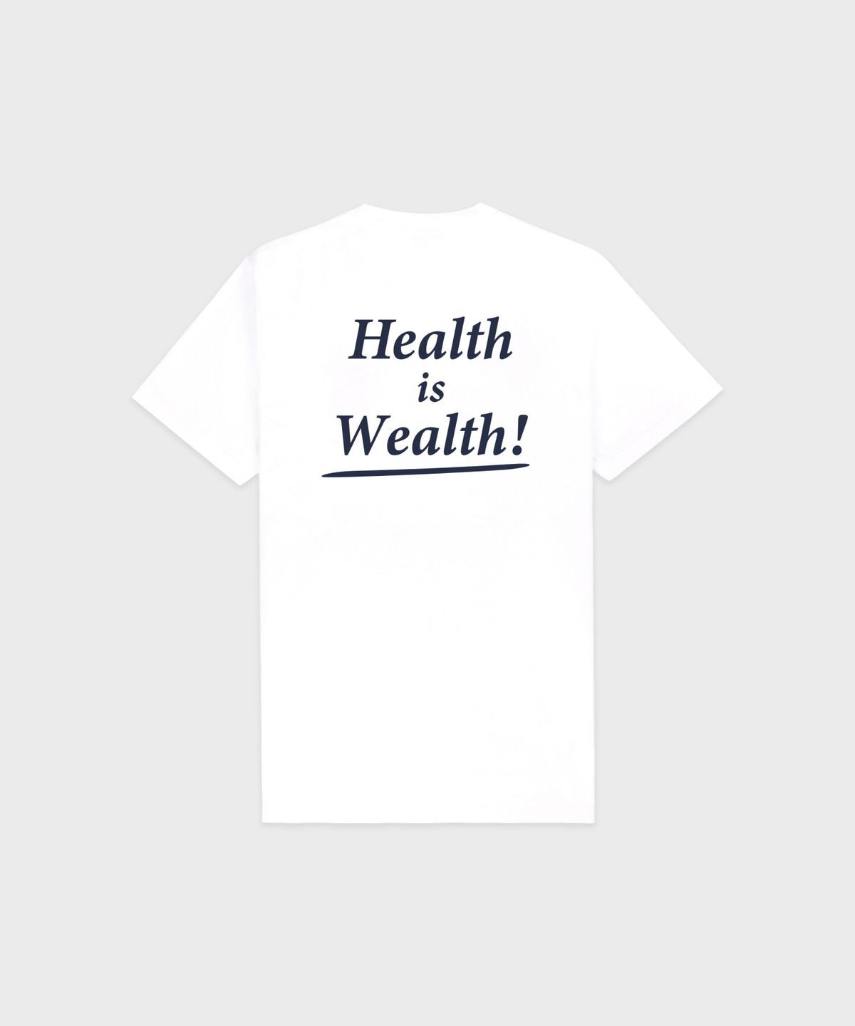 스포티앤리치(SPORTY&RICH) Health is Wealth 티셔츠 남여공용 - 화이트 R265AUT011