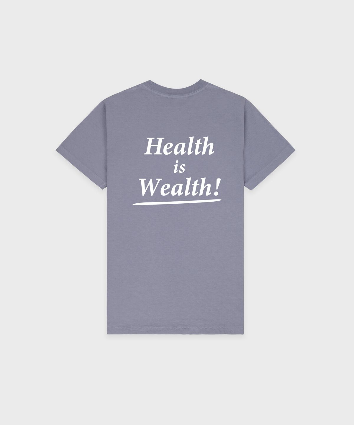 스포티앤리치(SPORTY&RICH) Health is Wealth 티셔츠 남여공용 - 페이디드 인디고 R265AUT008