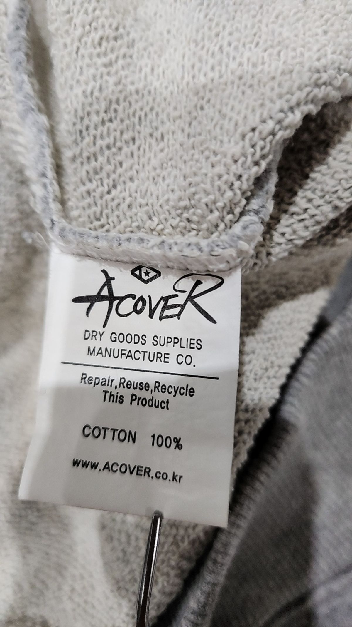어커버(ACOVER) 후드 티셔츠 L
