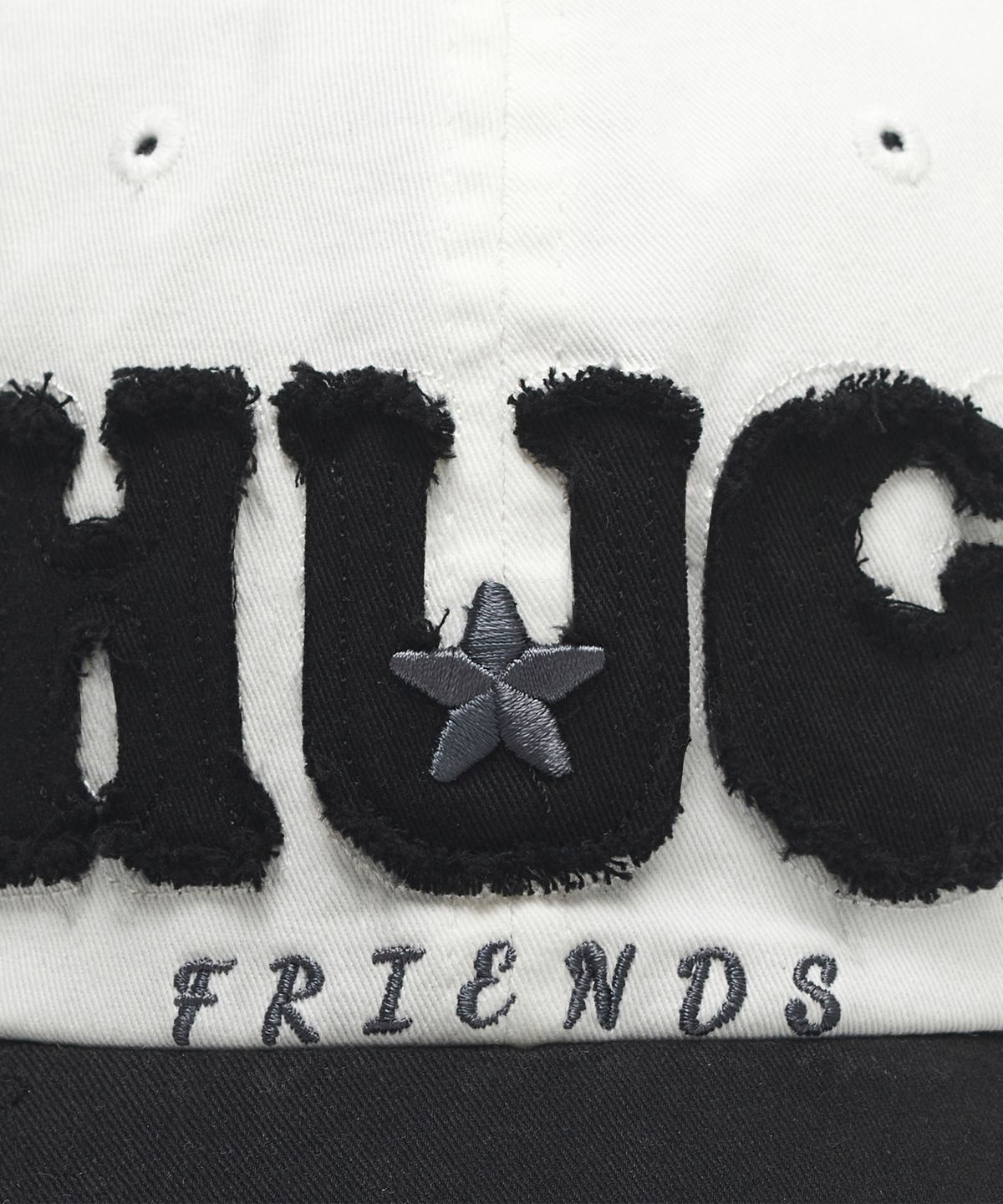 허그유어스킨(HUG YOUR SKIN) 허그 프렌즈 캡 (화이트 블랙)