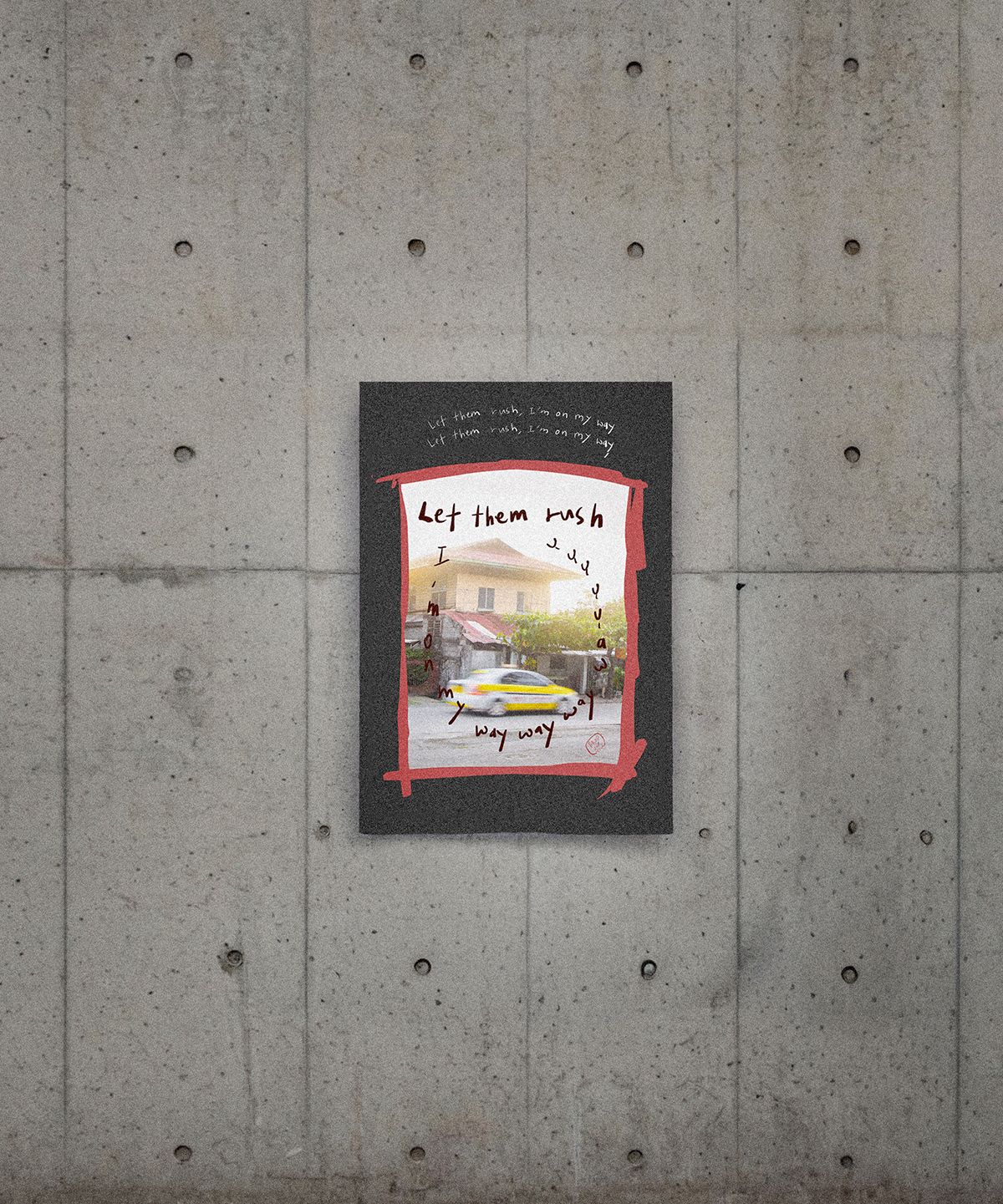 베이스언유즈(BASEDON_YOUTH) A3  LET THEM RUSH 인테리어 포스터