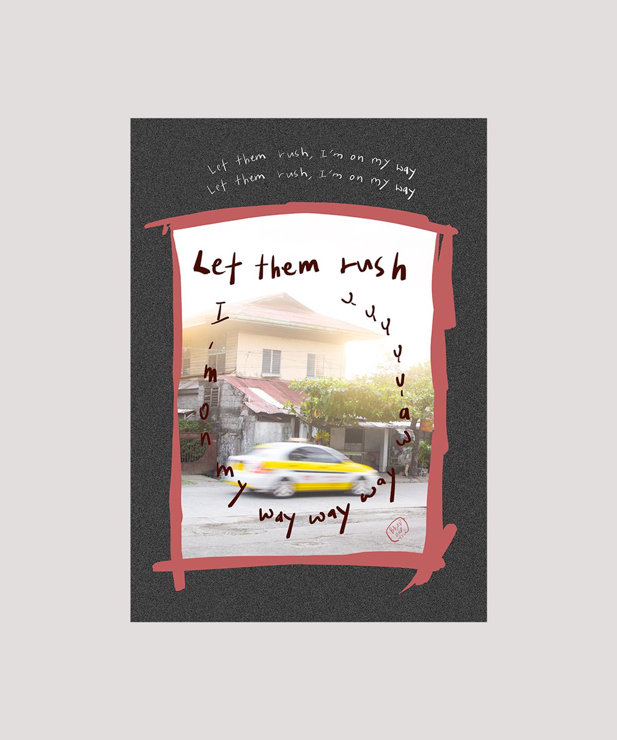 베이스언유즈(BASEDON_YOUTH) A3  LET THEM RUSH 인테리어 포스터