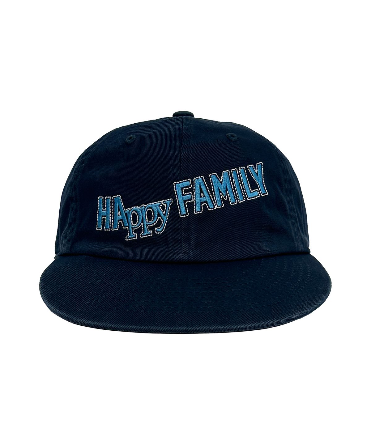 유니버스 가먼트(UNIVERSE GARMENT) Happy 패밀리 워싱 캡_NAVY