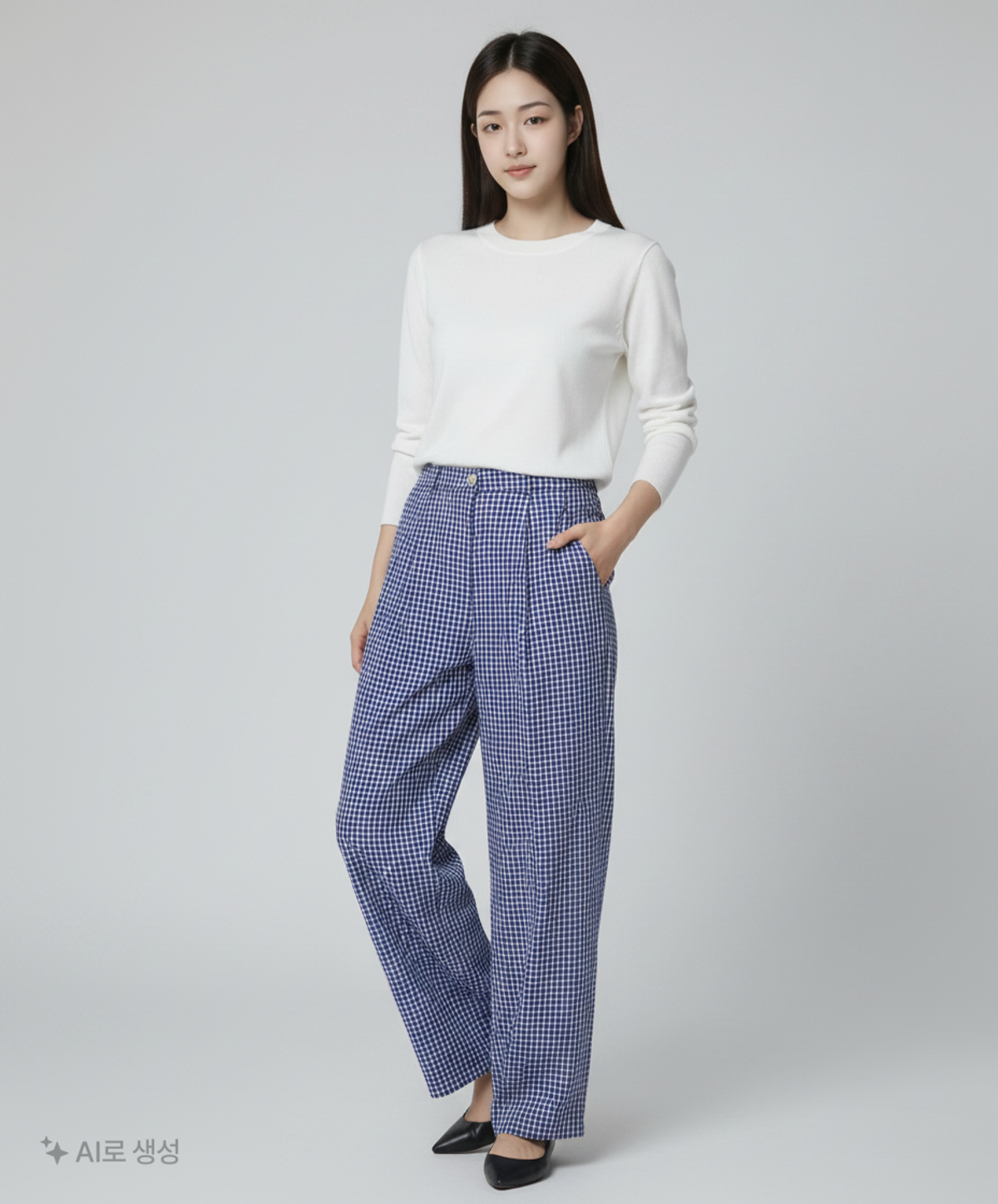 샐볼(SALBOL) 19 스퀘어 팬츠 [블루] S