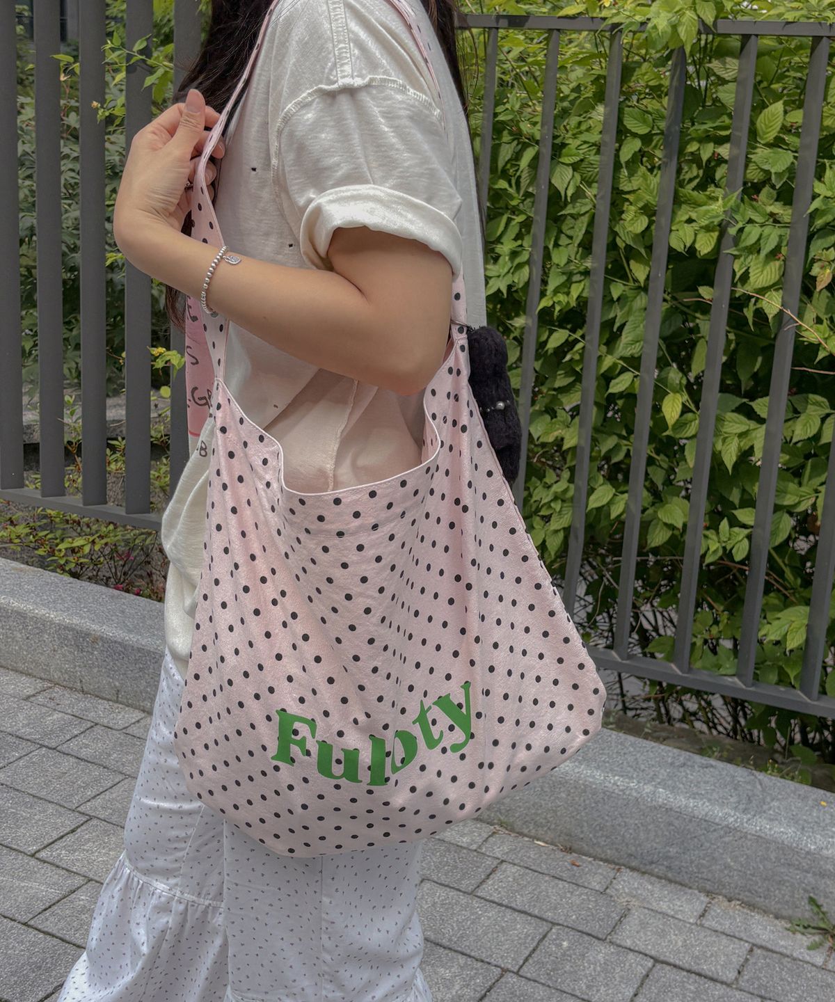 풀로티(FULOTY) Dot eco bag pink