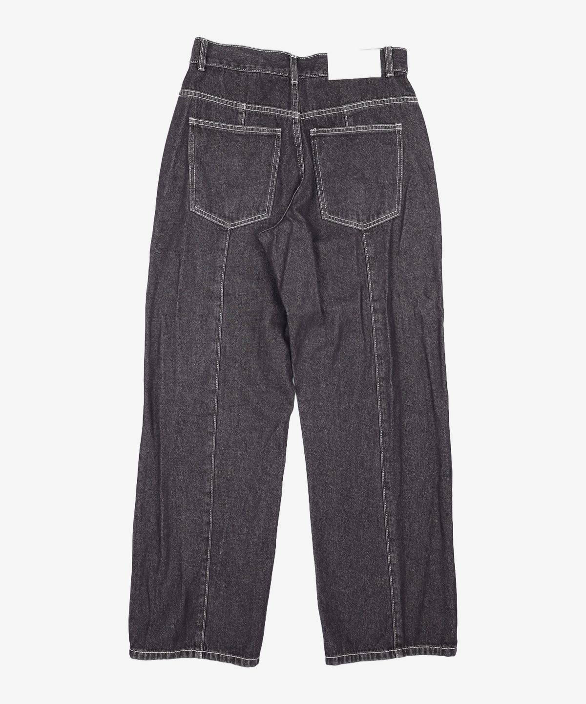 데케트(DECET) Center Incision Wide Jeans DCPT028Black 28