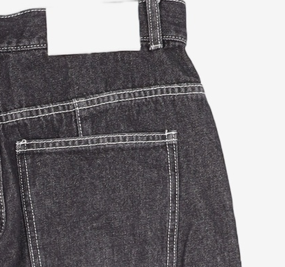 데케트(DECET) Center Incision Wide Jeans DCPT028Black 28
