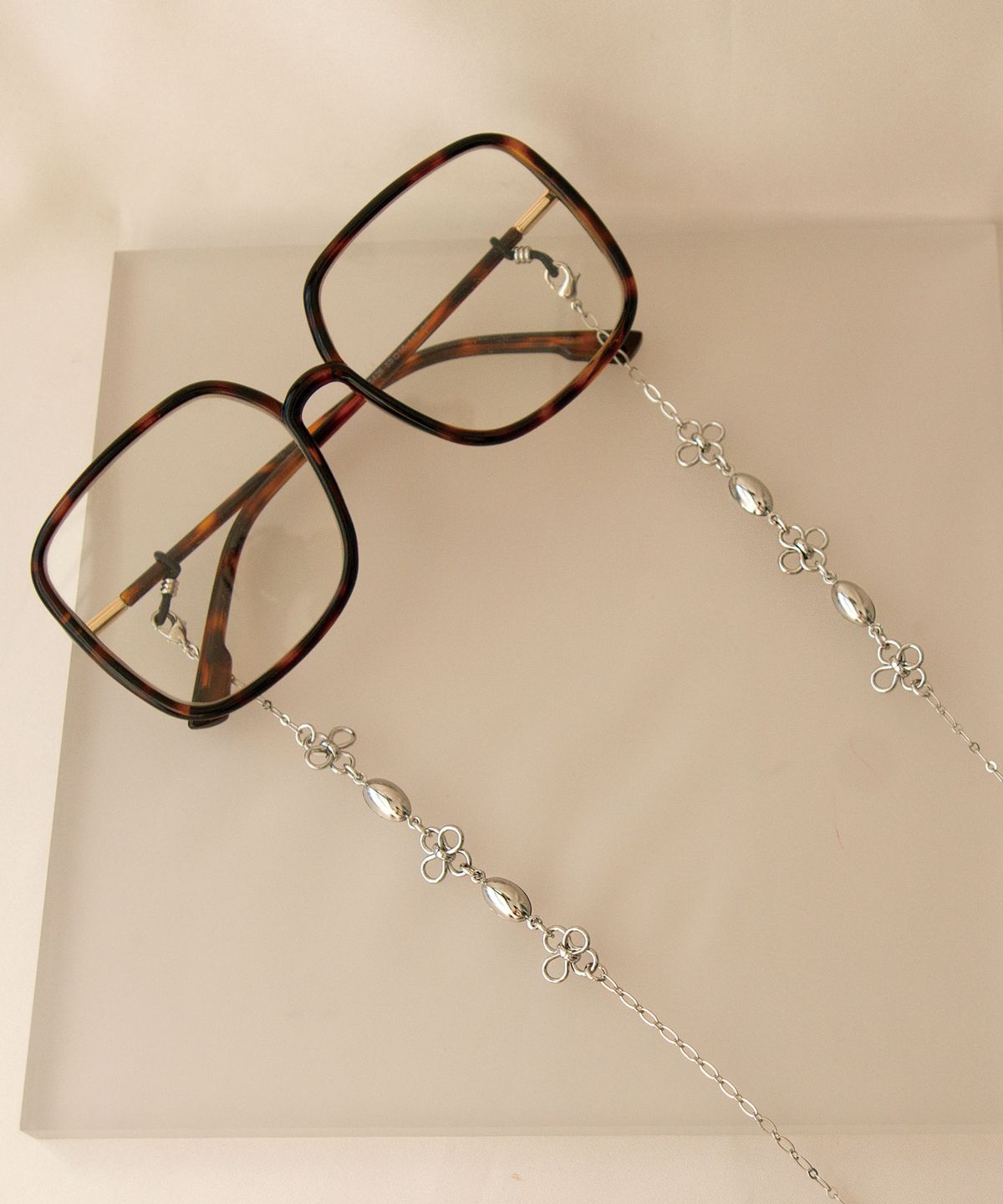 트레쥬(TREAJU) Flower link convertible eyewear chain & Necklace