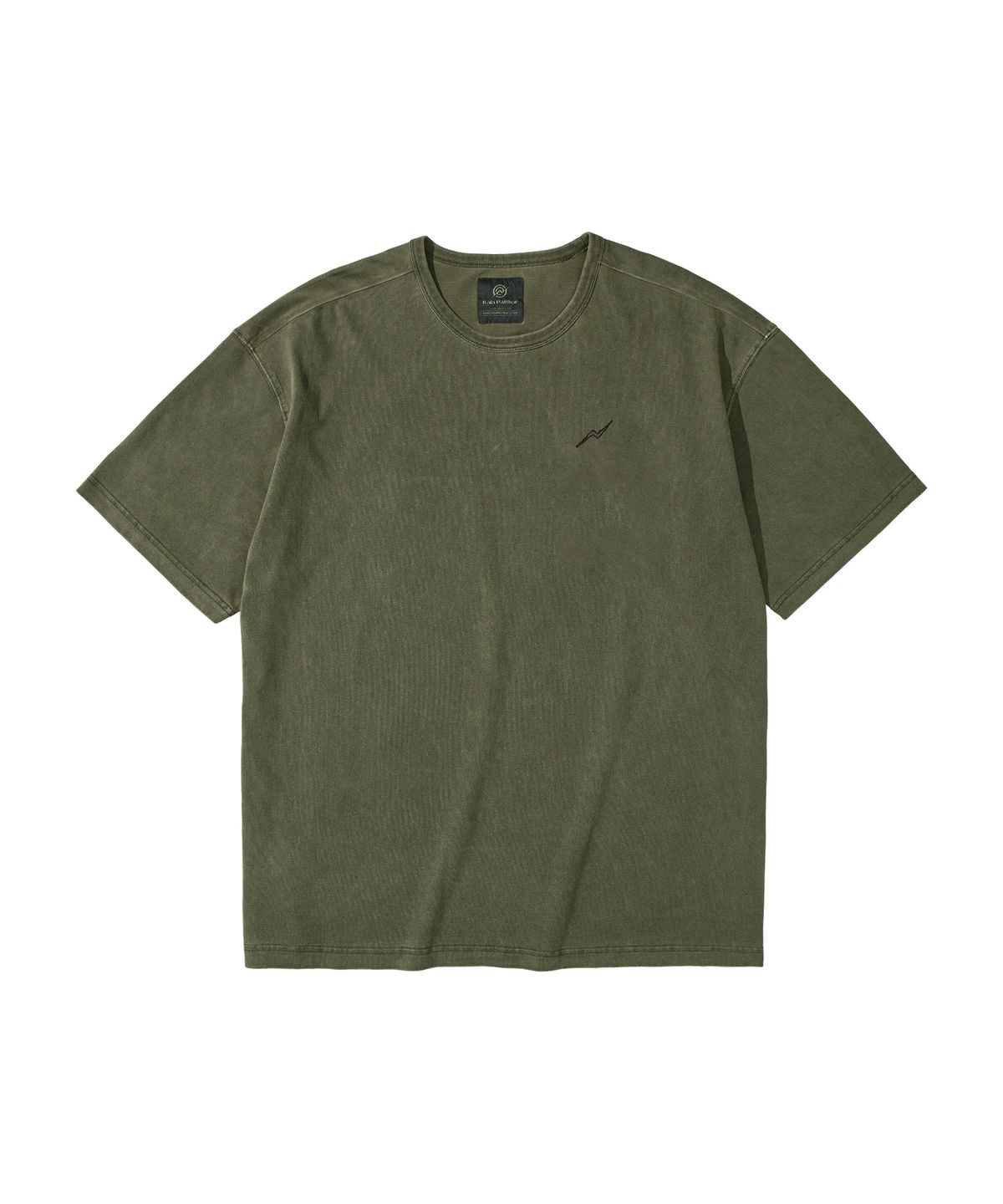 칼라파타르(KALAPATTHAR) VINTAGE PIGMENT SHORT SLEEVE T-SHIRT KHAKI
