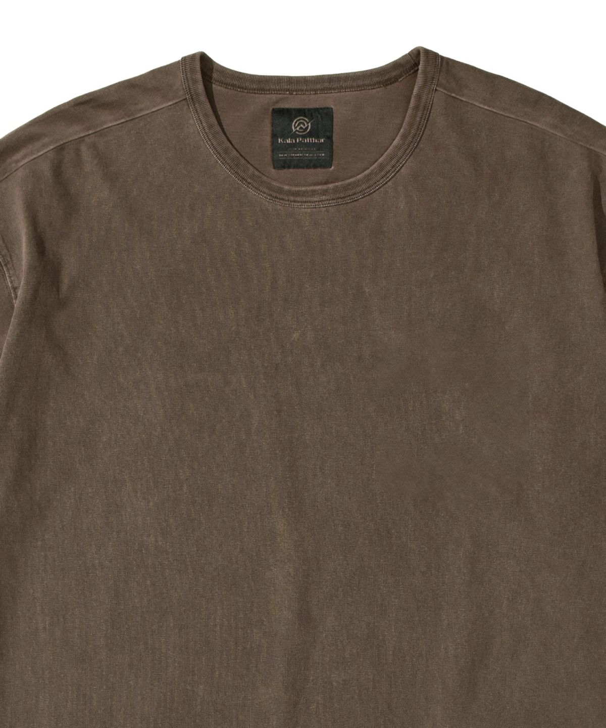 칼라파타르(KALAPATTHAR) VINTAGE PIGMENT SHORT SLEEVE T-SHIRT BROWN