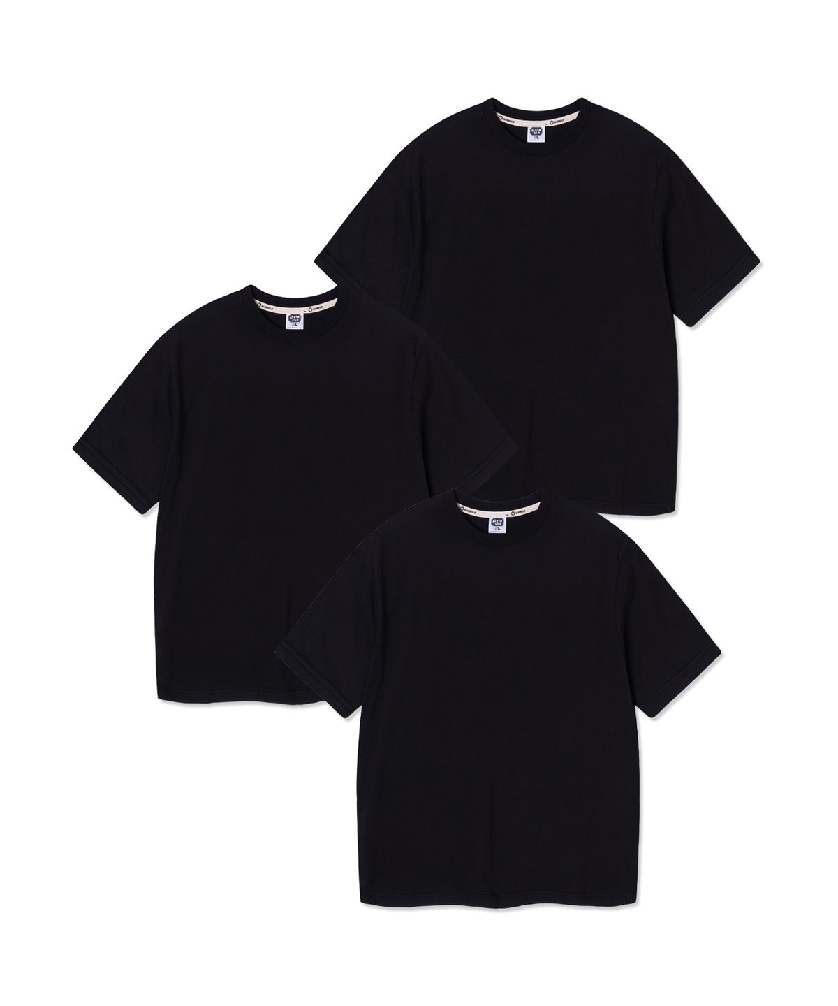 앨빈클로(ALVINCLO) [3PACK] 무지 오버핏 반팔티 3종 패키지