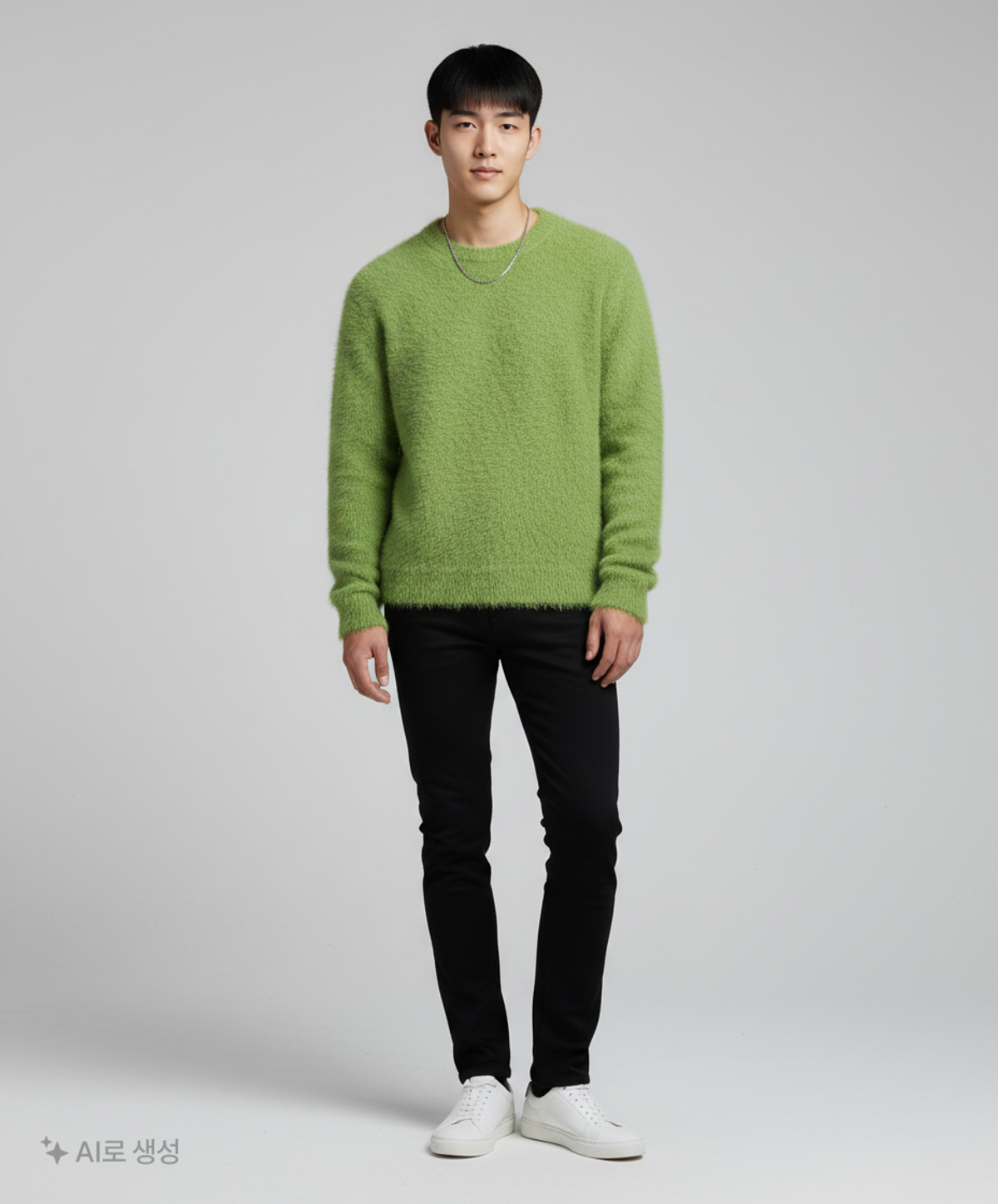 노매뉴얼(NOMANUAL) (시그니처종료)CROPPED HAIRY KNIT - 5 COLOR L