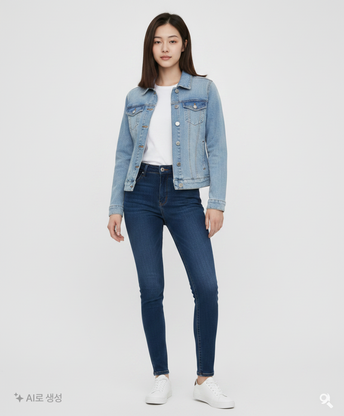 엘오지지 x 에이치엔엠(L.O.G.G x H&M) 데님/트러커 재킷 34